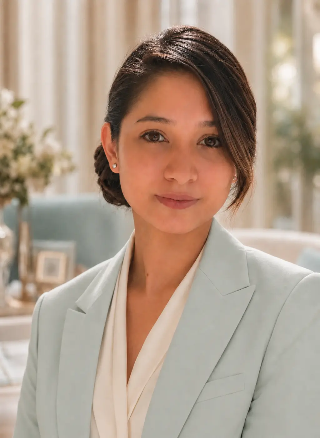 Editorial portrait of Rachelle, Founder and Director
